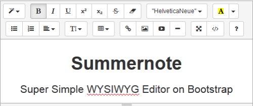 Summernote подойдёт для Laravel  и других фреймворков