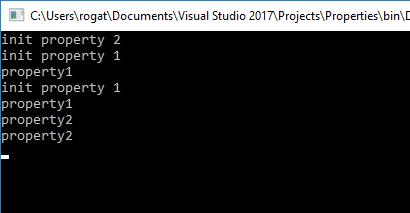 Init properties